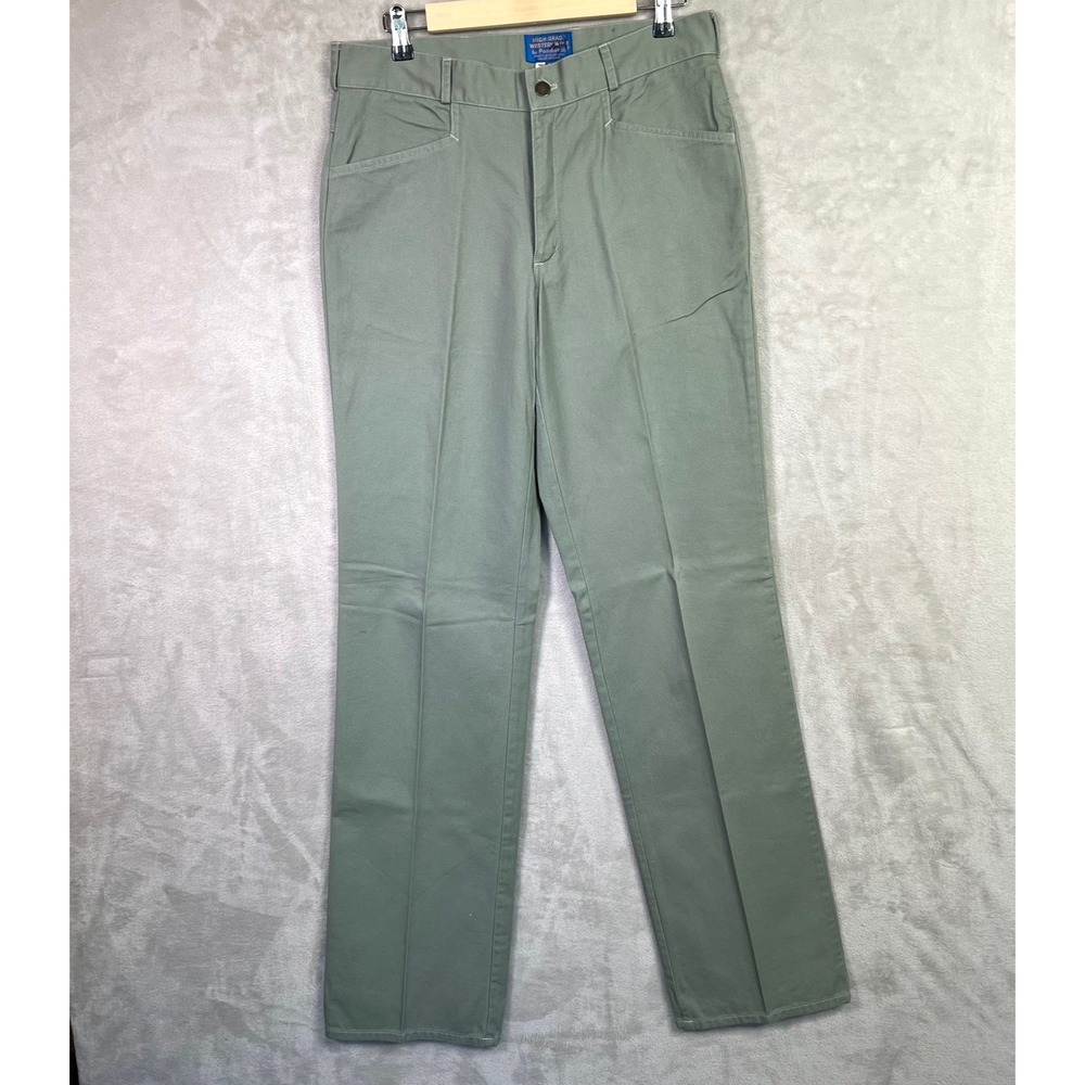 Vintage‎ Pendleton High Grade Western Wear Pants Mens 34 Green Western Twill USA